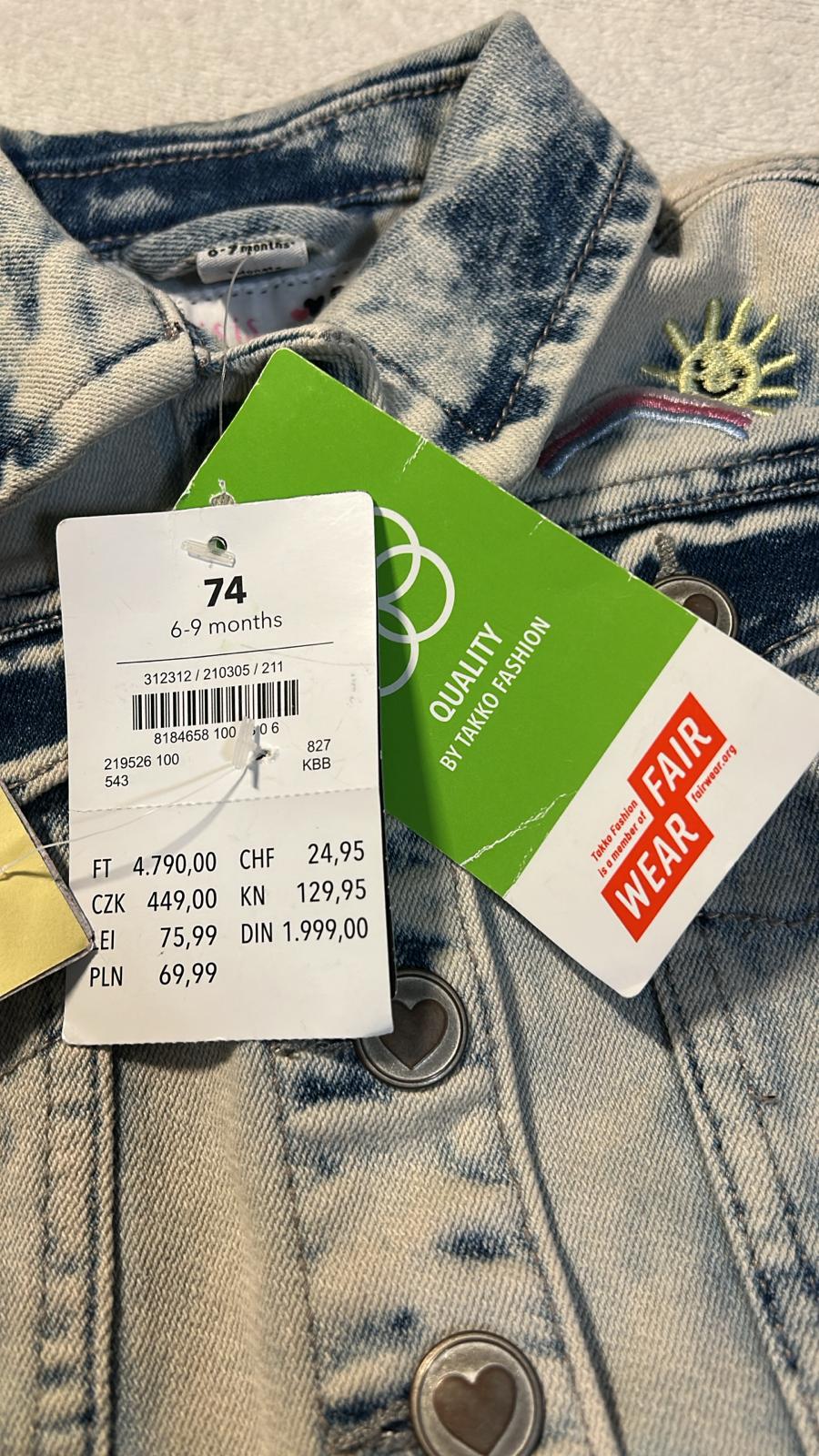 V03- *NEU* Jacke Gr. 74